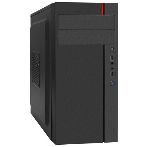 EXEGATE Корпуса EX290177RUS Корпус Miditower AA-440U-AA350 ATX, AA350 8 см, 2 USB+1 USB3.0, аудио, черный