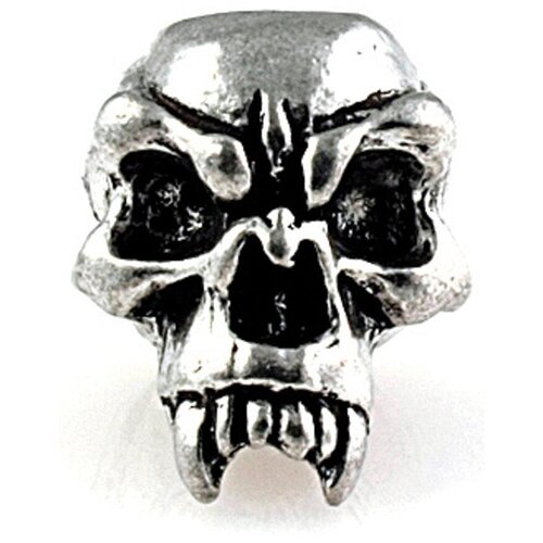 Schmuckatelli Fang Skull Bead Pewter