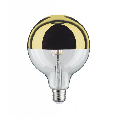 фото 28678 лампа шар led g125 kopfsp 520lm e27 6w gold dim paulmann