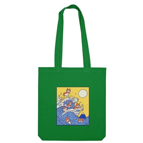 фото Сумка шоппер us basic, зеленый