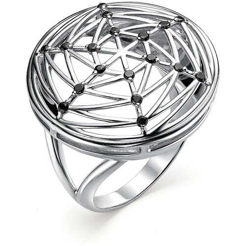 фото Алькор кольцо с 18 фианитами из серебра 01-0644-0кц1-00, размер 19