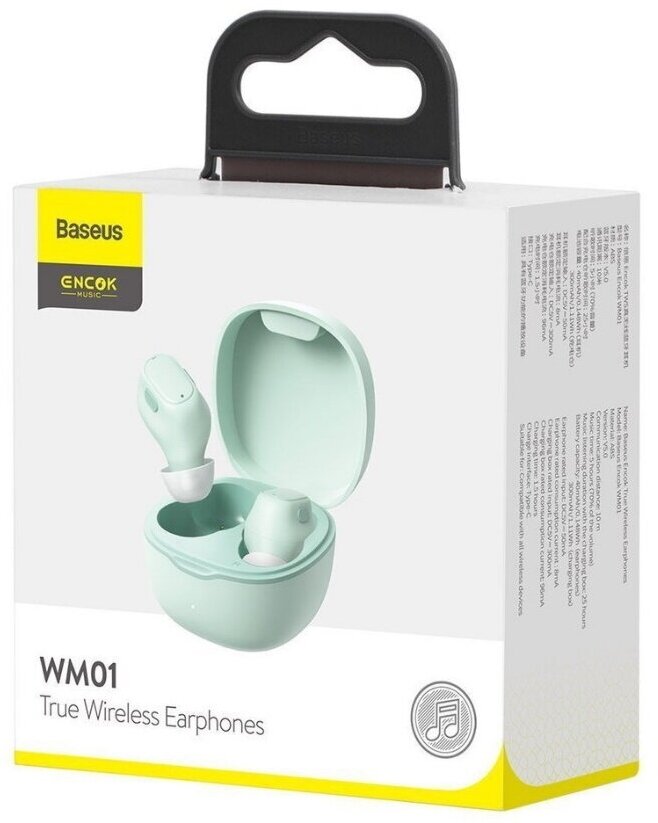 Наушники Baseus Encok WM01 Green NGWM01-06 Green - фото №4