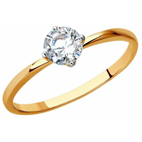 фото Sokolov помолвочное кольцо со swarovski zirconia 81010206, размер 17.5