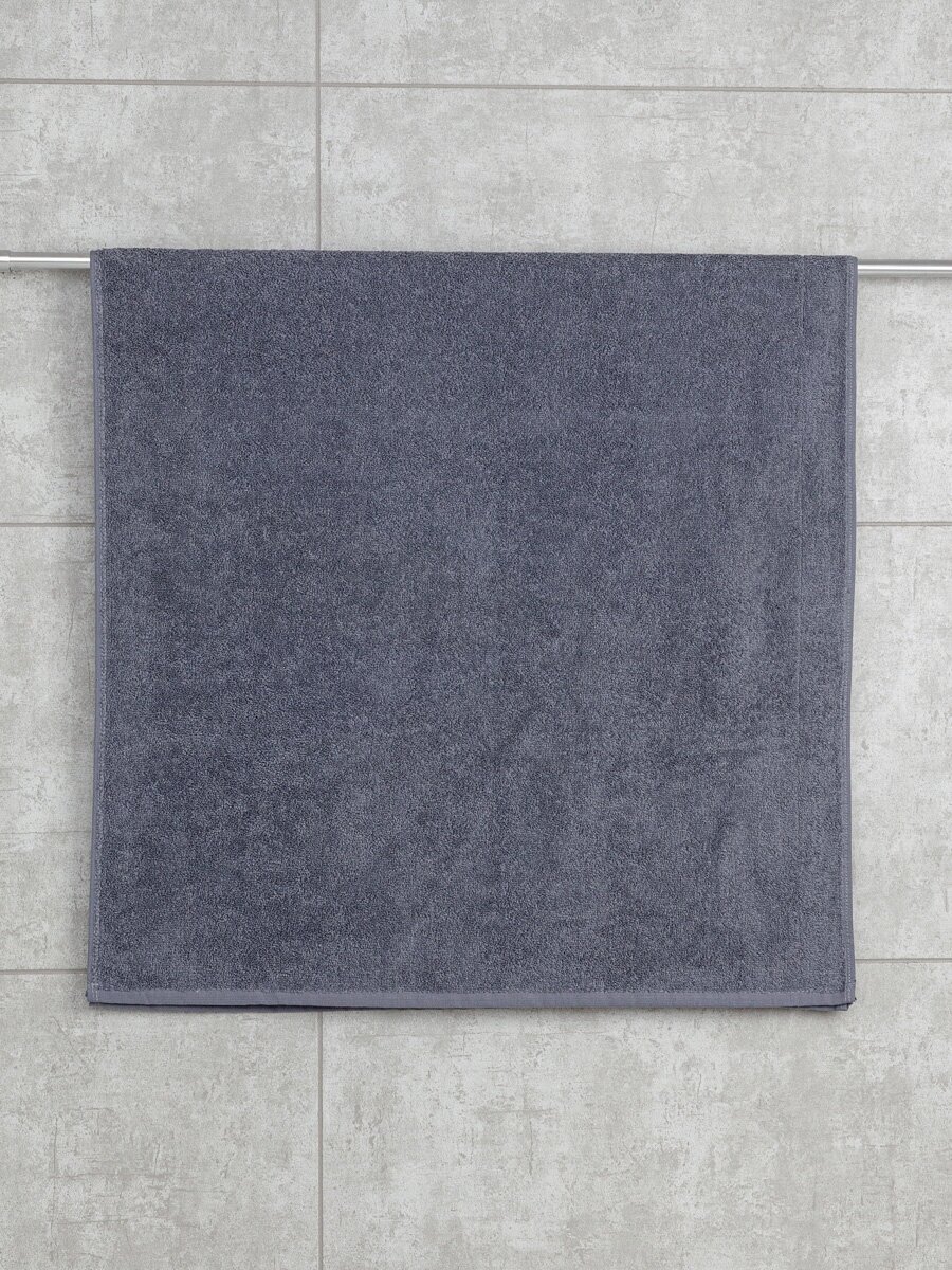 Махровое полотенце Sandal "оптима" 70*140 см, плотность 380 гр, цвет - серый