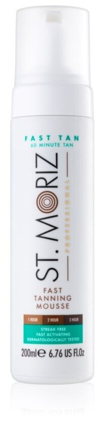 St.Moriz мусс для автозагара Fast Self Tanning Mousse , 200 мл