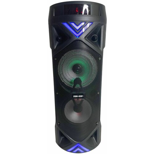 Портативная беспроводная колонка BT SPEAKER ZQS-6201 Bluetooth, с микрофоном для караоке, FM радио, MP3