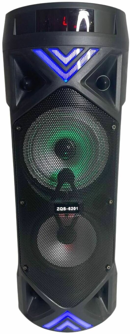 Портативная беспроводная колонка BT SPEAKER ZQS-6201 Bluetooth, с микрофоном для караоке, FM радио, MP3