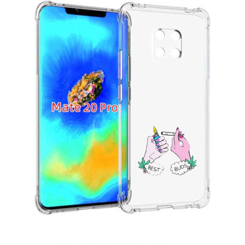 Чехол задняя панель накладка бампер MyPads плохие руки женский для Huawei Mate 20 Pro/Mate 20 RS 6.39