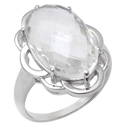 фото Кольцо 1410931631 из серебра 925 пробы с горным хрусталем 17 balex jewellery