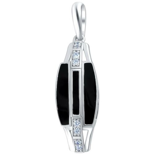 фото Эстет подвеска с 8 фианитами из серебра 01п1511041э-1