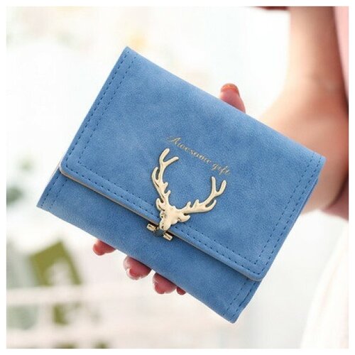 фото Кошелек , фактура матовая, голубой wasabi trend