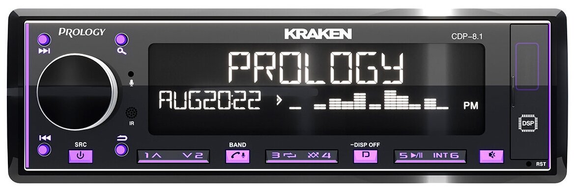 Автомагнитола Prology CDP-8.1 KRAKEN (prcdp8.1kraken) - фото №1