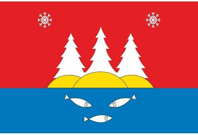 Флаг Токсовского городского поселения. Размер 135x90 см.