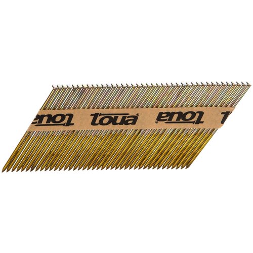 Реечные гвозди по дереву на бумажной кассете Toua, тип D34 3,05х90 RIEG, упаковка 2000 шт.