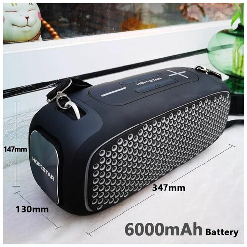 Портативная беспроводная Bluetooth колонка HOPESTAR A30портативная акустика блютуз колонка черная 599000₽