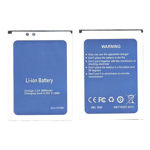 фото Аккумуляторная батарея ht7 для doogee homtom ht7, t7, t7 pro 3000mah 3,8v oem