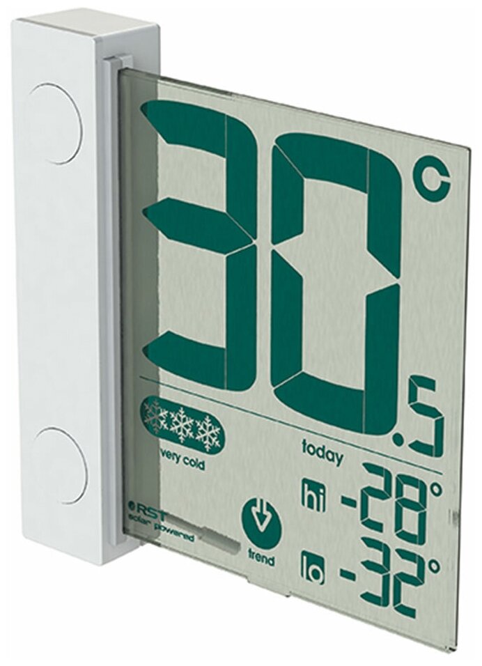 Цифровой оконный термометр RST на липучке с солнечной батареей (RST01391) - фотография № 6