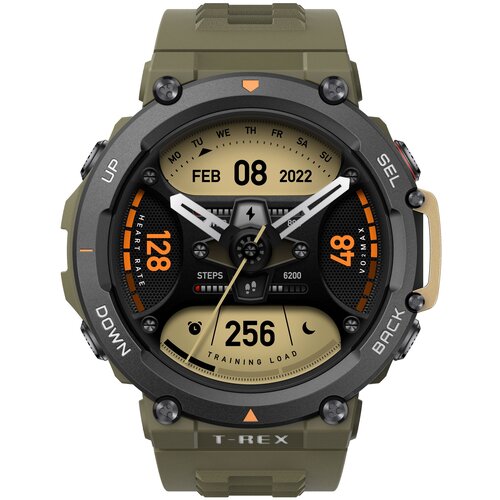 Умные часы Amazfit T-Rex 2 44 мм GPS, дикий зеленый
