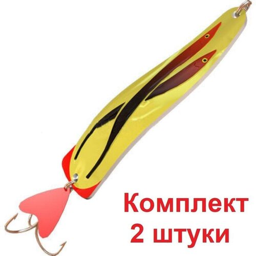 фото Блесна колебалка для рыбалки aqua дуэт 80,0mm, вес - 30,0g цвет 02, 2 штуки в комплекте