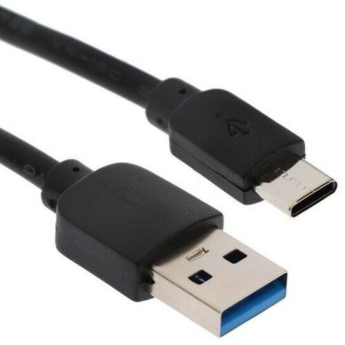 Кабель провод шнур для зарядки Type-C - USB 1 А 1 м чёрный 449₽