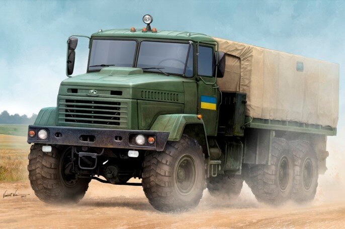 85512 Hobby Boss Армейский грузовик КрАЗ-6322 “Soldier” 1/35