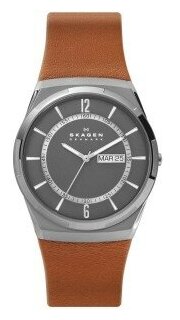 Наручные часы SKAGEN Leather Наручные часы Skagen SKW6786, коричневый, серый