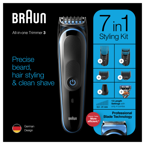 Набор для стрижки Braun MGK3245 + Gillette Fusion5 ProGlide, black/blue - фотография № 9