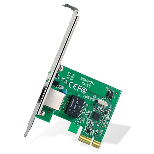 Сетевая карта/ 32-bit Gigabit PCIe Network Adapter, Realtek RTL8168B, 10/100/1000Mbps Auto MDI/MDIX TG-3468