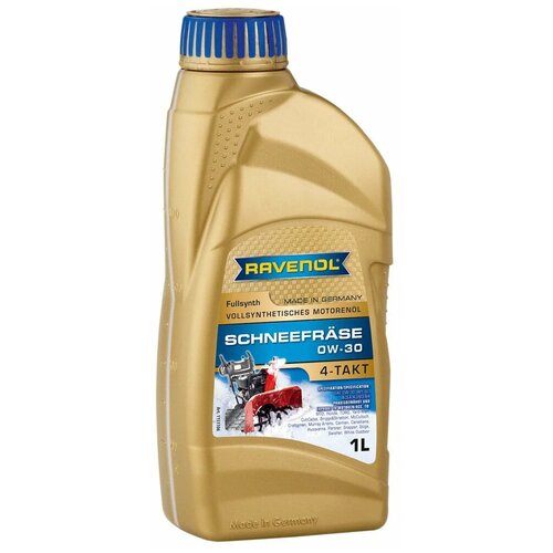 масло моторное mannol agro 4 takt sae30 1л Масло для садовой техники RAVENOL Schneefräse 4-Takt 0W-30, 1 л