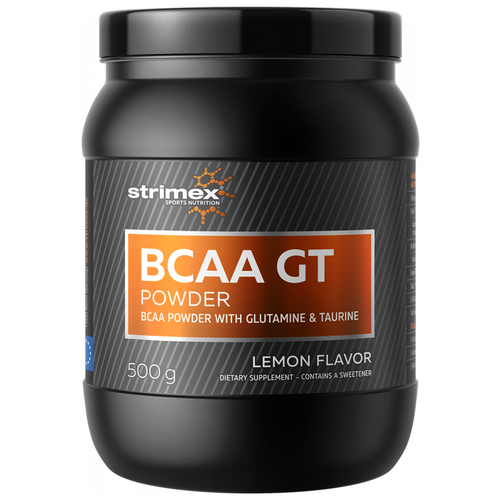 BCAA в порошке Strimex BCAA GT Powder ежевика 500 гр bcaa powder 12 000 flavor 400 g ежевика