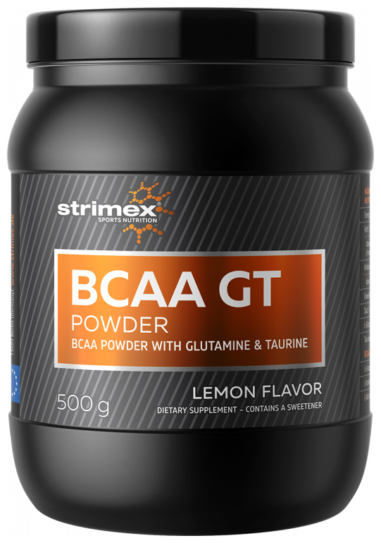 BCAA в порошке Strimex BCAA GT Powder ежевика 500 гр
