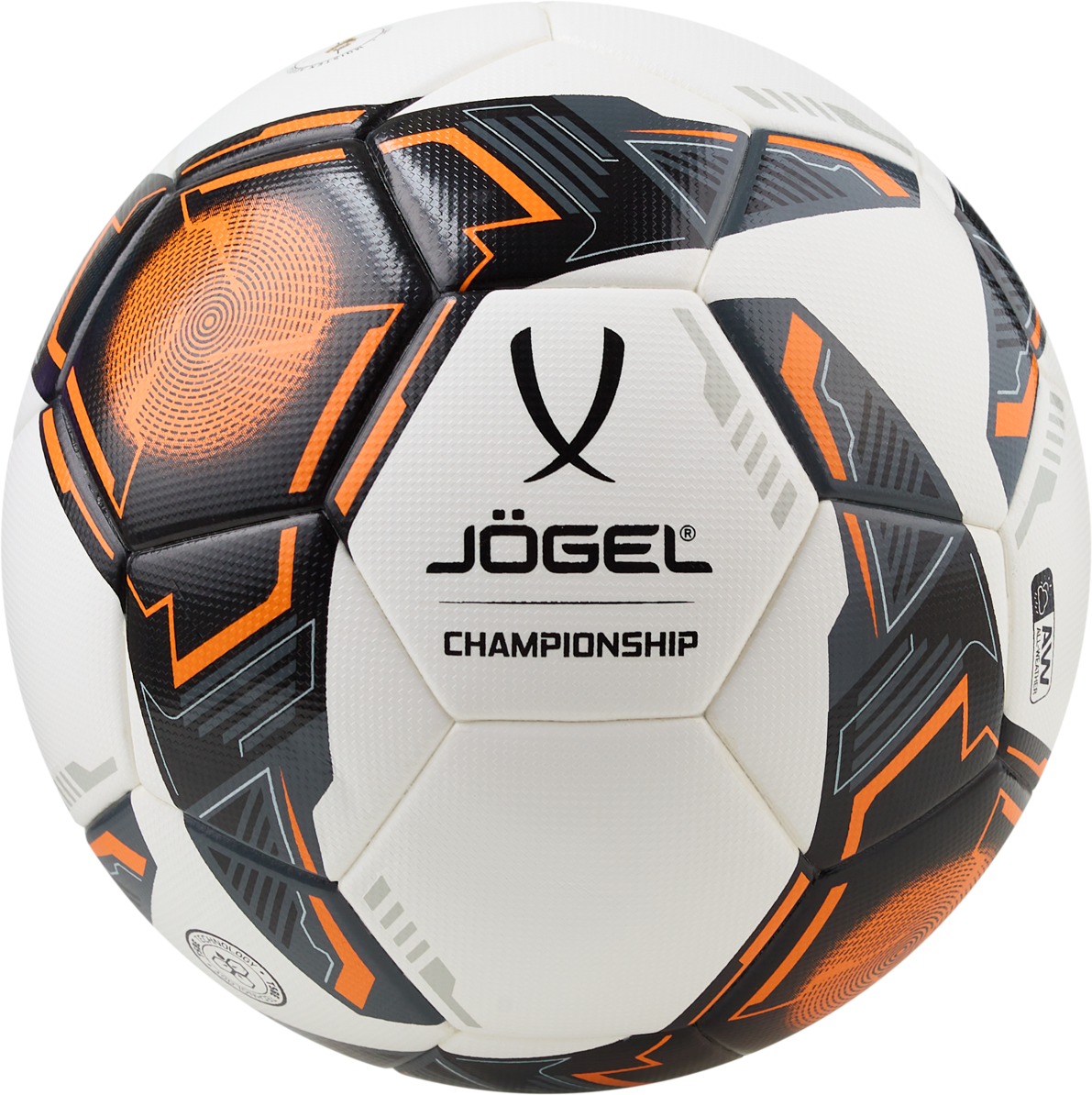 Мяч футбольный Jögel Championship №5, белый (5)