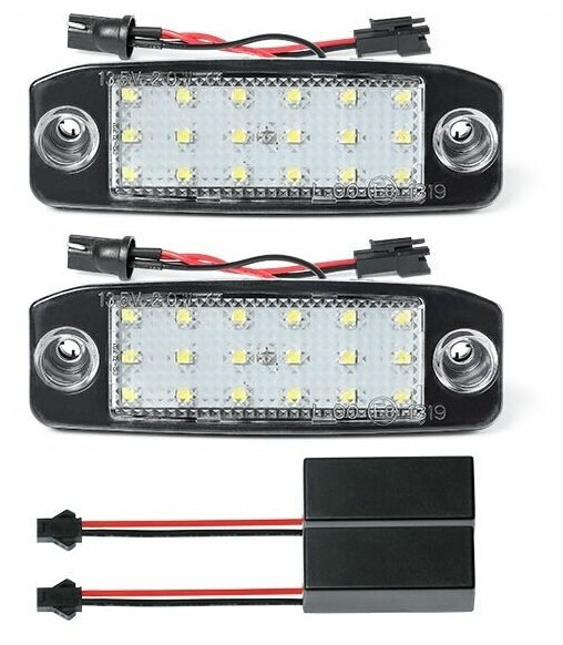 Светодиодная LED подсветка номера Hyundai Tucson Kia Sportage 2шт OEM 92501-3F000