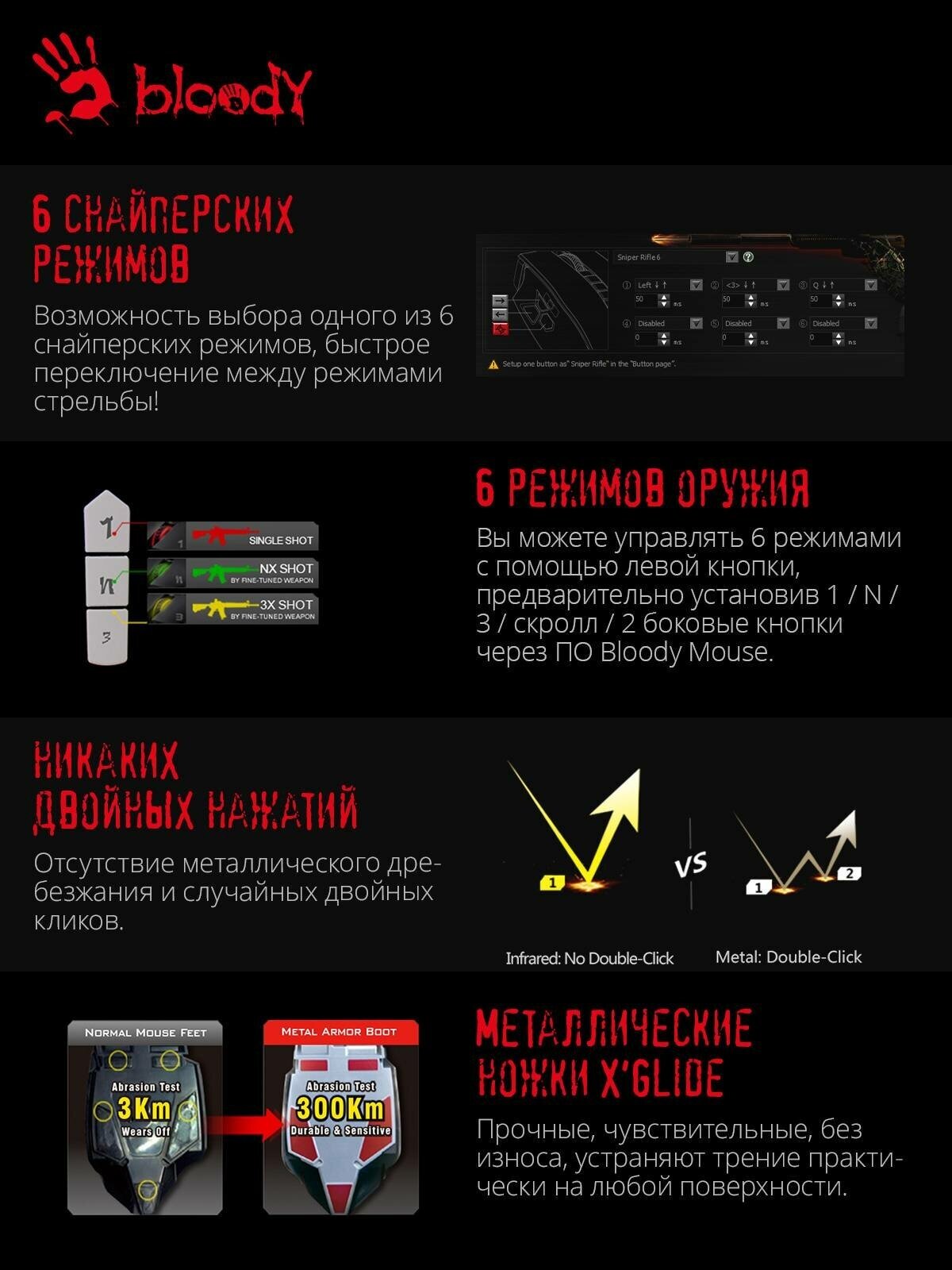 Игровая мышь A4Tech Black - фото №14