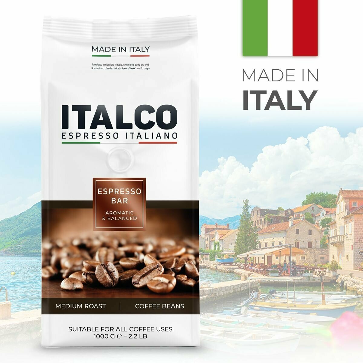 Кофе в зернах Italco Espresso Bar 1 кг - фотография № 5