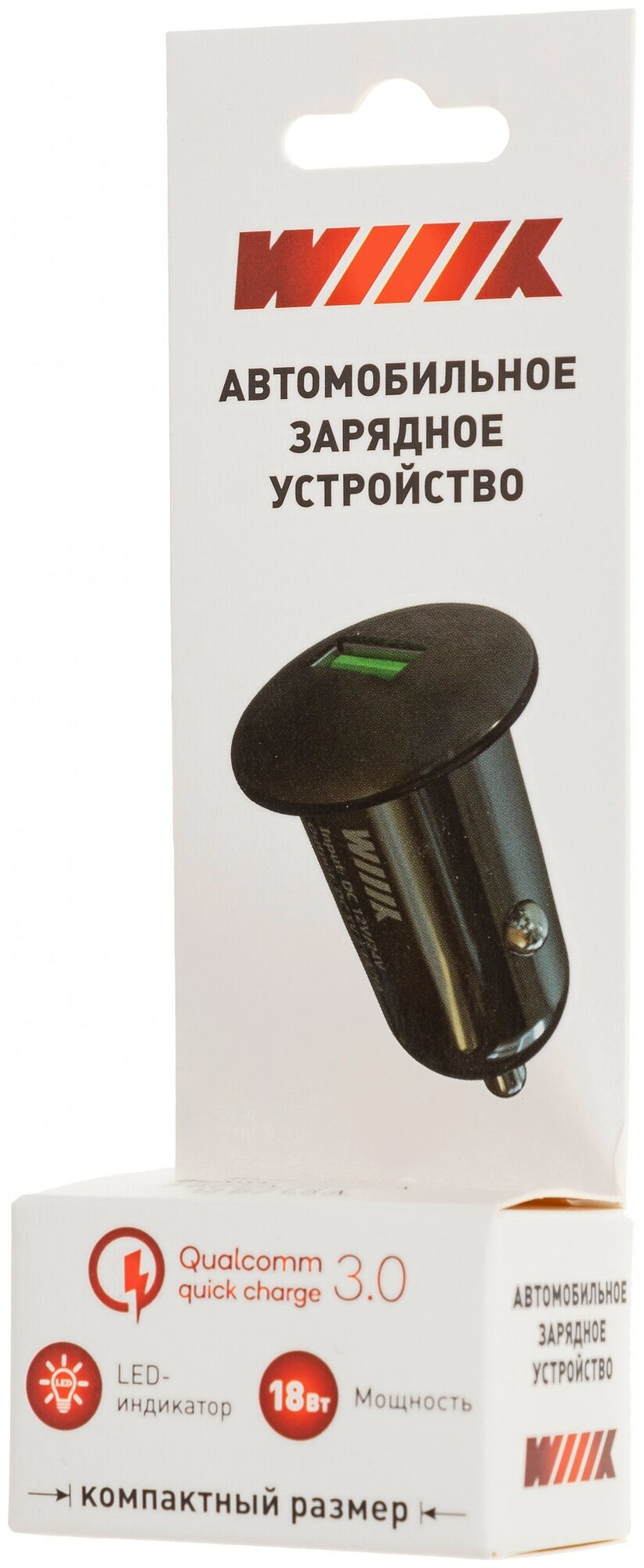 Автомобильное зарядное устройство WIIIX , USB, 3A, черный - фото №5