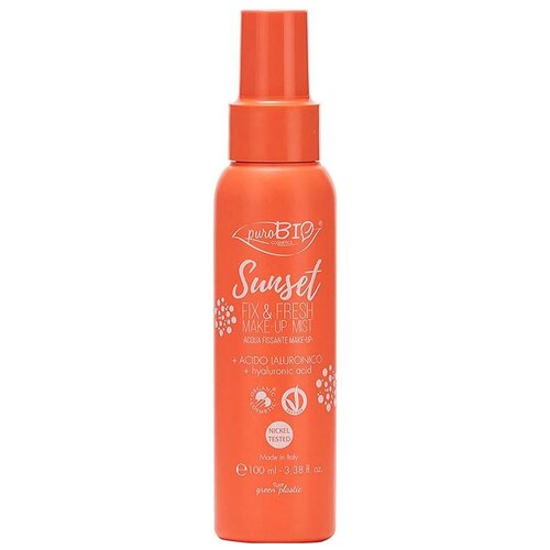 PuroBIO Спрей для фиксации макияжа Sunset Fix & Fresh Make-up Mist, 100 мл, прозрачный