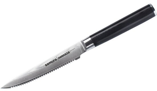 Нож кухонный для томатов Samura DAMASCUS SD-0071/16 G-10, дамасcкая сталь, 120 мм