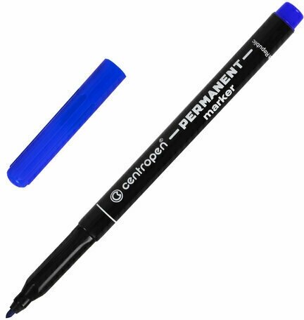 Маркер перманентный Centropen 2536/1З 1 мм зеленый - фото №4