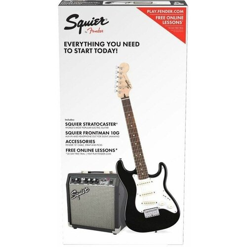 Гитарный комплект Fender SQUIER MM STRAT PACK fender frontman 10g 10 watts гитарный комбо 10вт