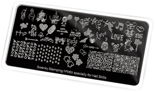 Swanky Stamping пластина 060 12 х 6 см черный