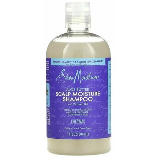 SheaMoisture, Увлажняющий шампунь для кожи головы, масло алоэ, 384 мл