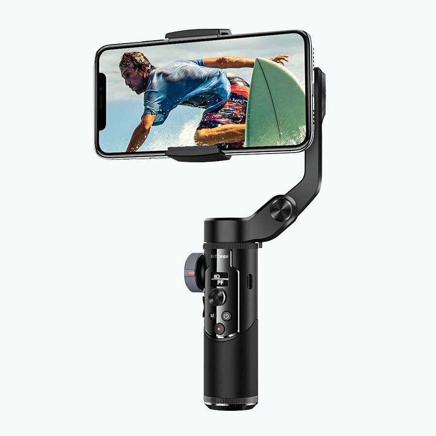 Стабилизатор для для мобильного телефона Blitzwolf BW-BS14 Pro Mobile Phone 3-Axis Gimbal Stabilizer Black