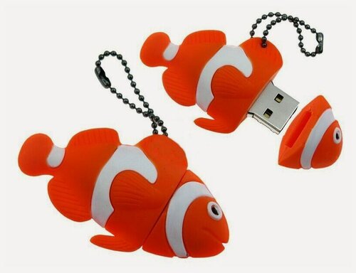 Изображение товара USB-накопитель рыбка оранжевая 256GB USB 3.0