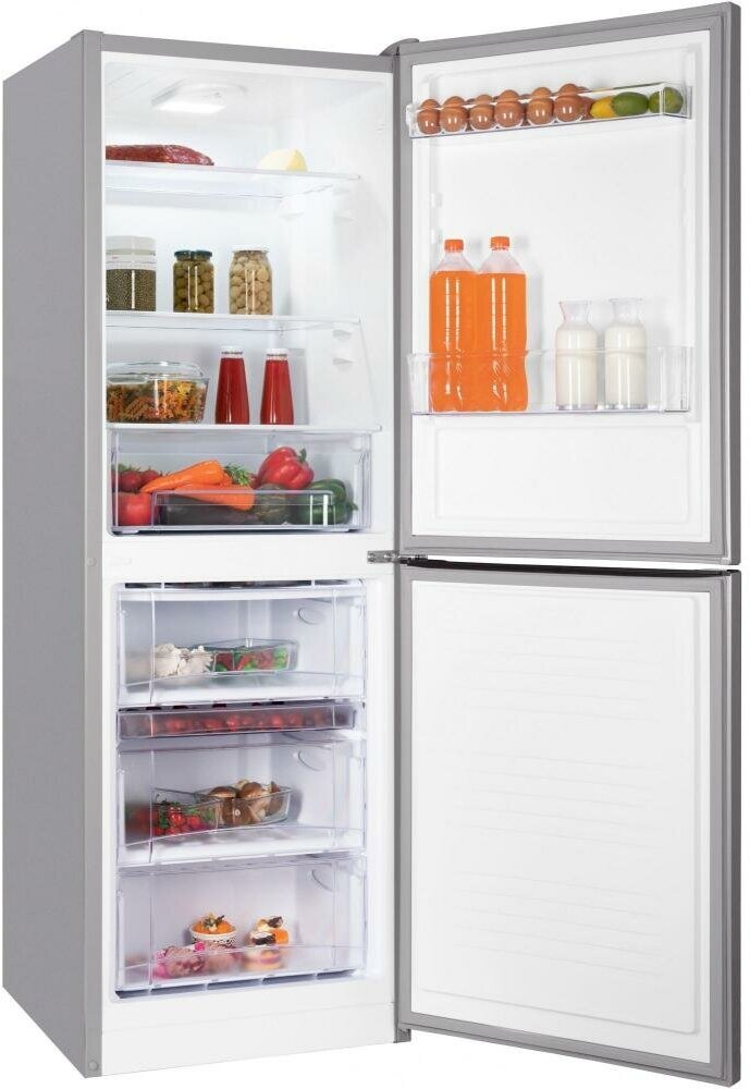 Холодильник NORDFROST NRB 151 I двухкамерный, 285 л объем, 172 см высота, серебристый металлик - фотография № 6
