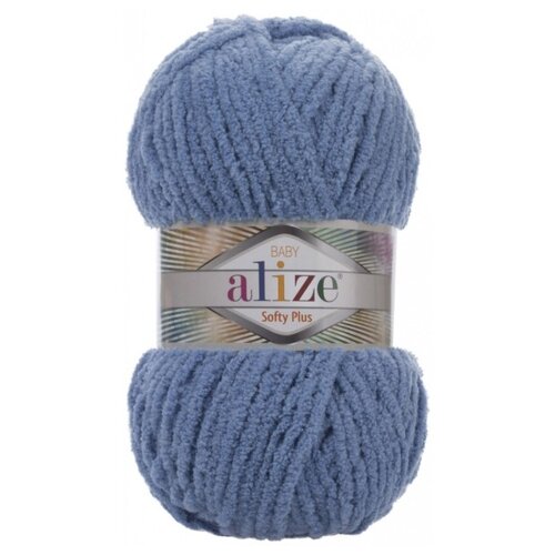 Пряжа Alize Softy Plus, 100 г, 120 м, 5 шт., 374 джинс 120 м