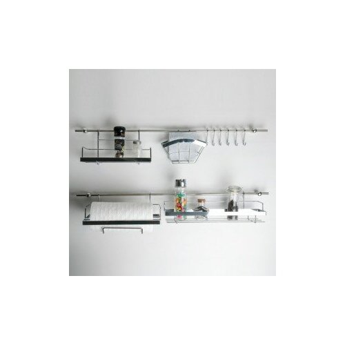 фото Рейлинговая система для кухни доляна: базовый набор, 16 предметов доляна 1112782 . yandex market