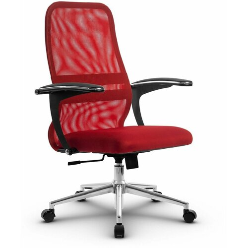 Компьютерное офисное кресло mетта SU-СU160-8, СН3, Красное