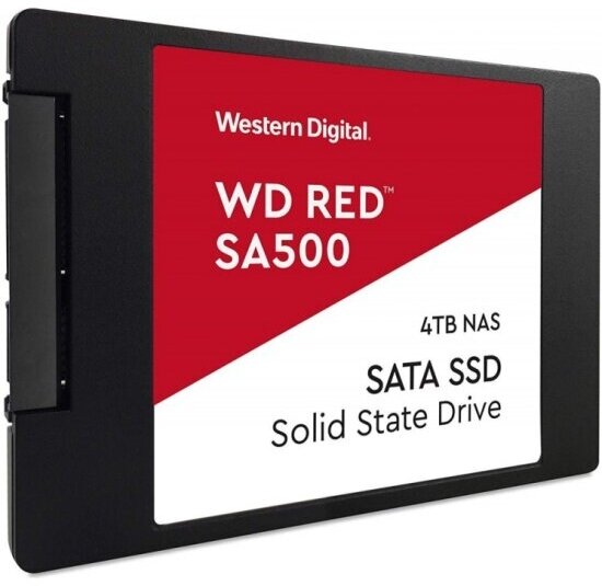 SSD диск Western Digital Red SA500 2.5" 4.0 Tb SATA III TLC 3D (WDS400T1R0A)