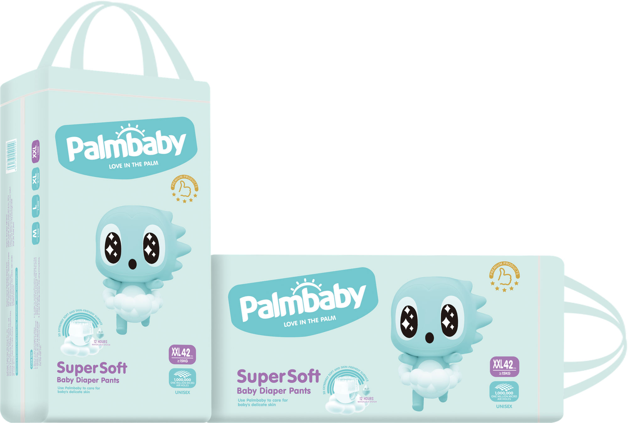 Подгузники-трусики детские Palmbaby Super Soft Premium XXL 15+ кг/ 84 шт